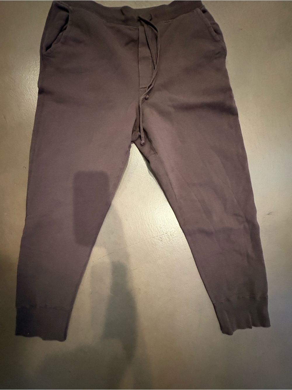 Nili Lotan Dark Brown Drawstring Joggers